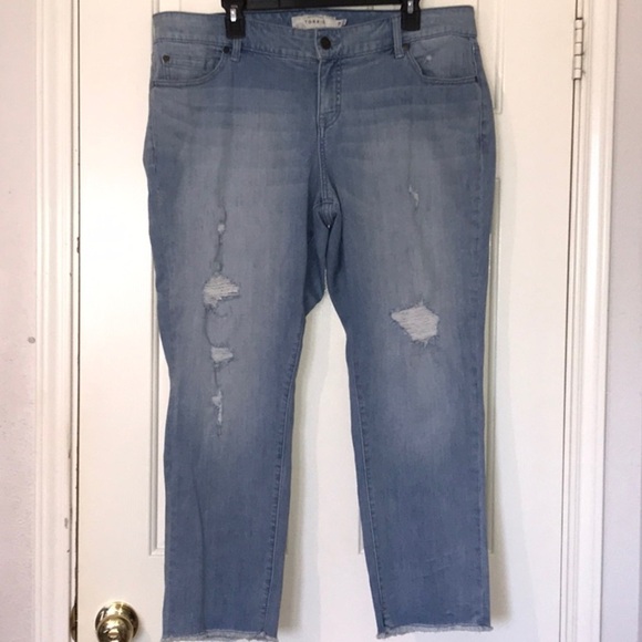 torrid Denim - Torrid Boyfriend Distressed Jeans Size 18